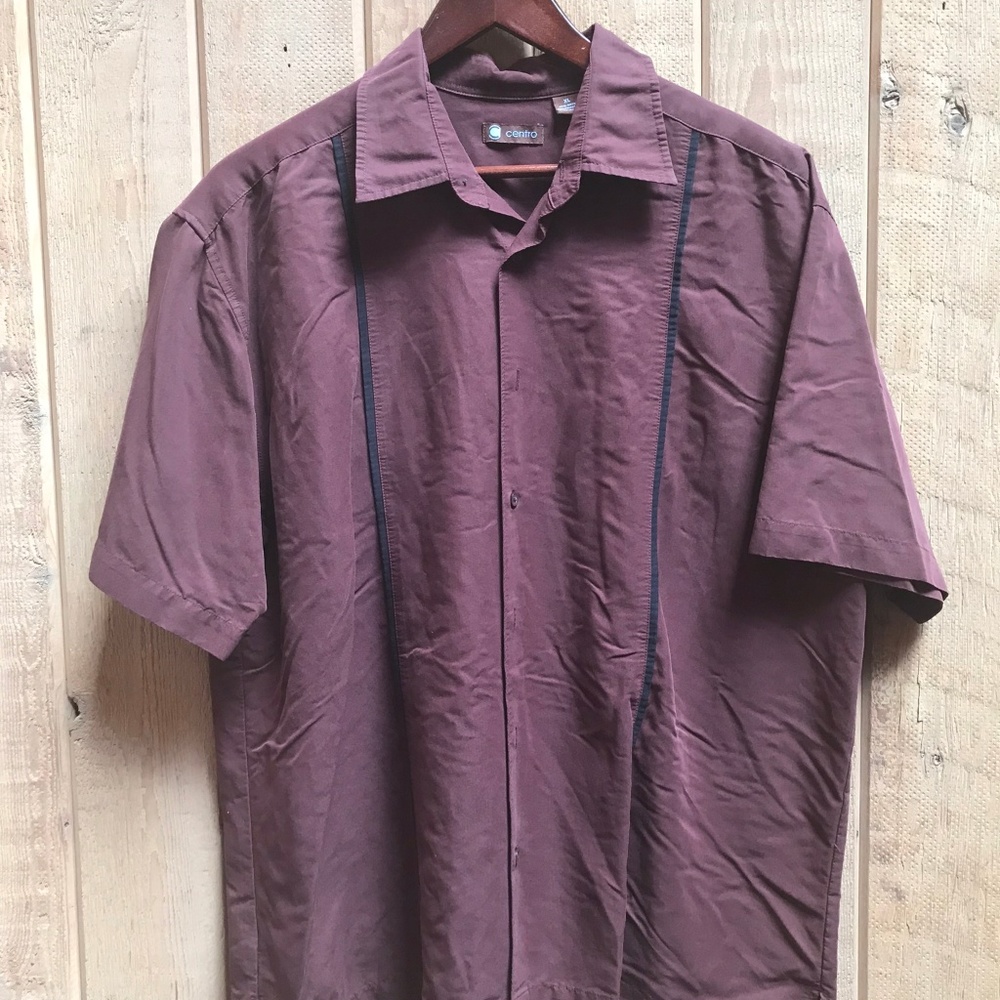 Men's Short Sleeve Casual Button-Down Shirt - XL